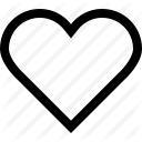 128x128 Empty Heart Icons