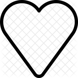 256x256 Heart Icon Of Line Style