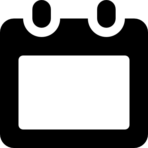 512x512 Daily Calendar Empty White