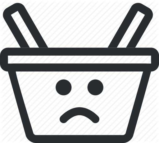 512x460 Cart, E Shop, Empty, Empty Cart, Shop, Shopping, Unhappy Icon