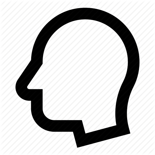 512x512 Empty, Figure, Head, Man, Profile, Shape Icon