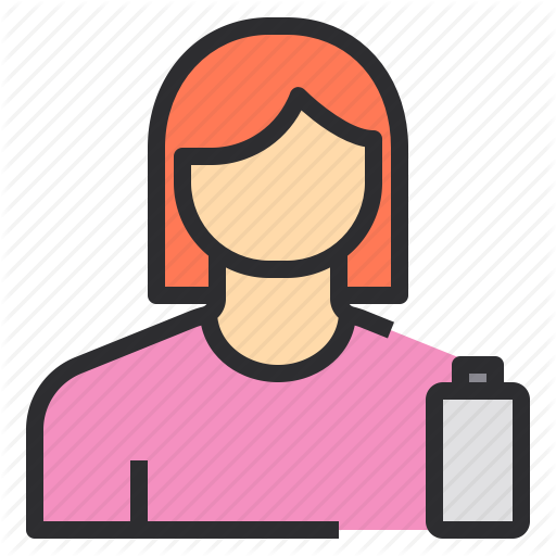 512x512 Avatar, Battery, Empty, Female, Profile, User Icon