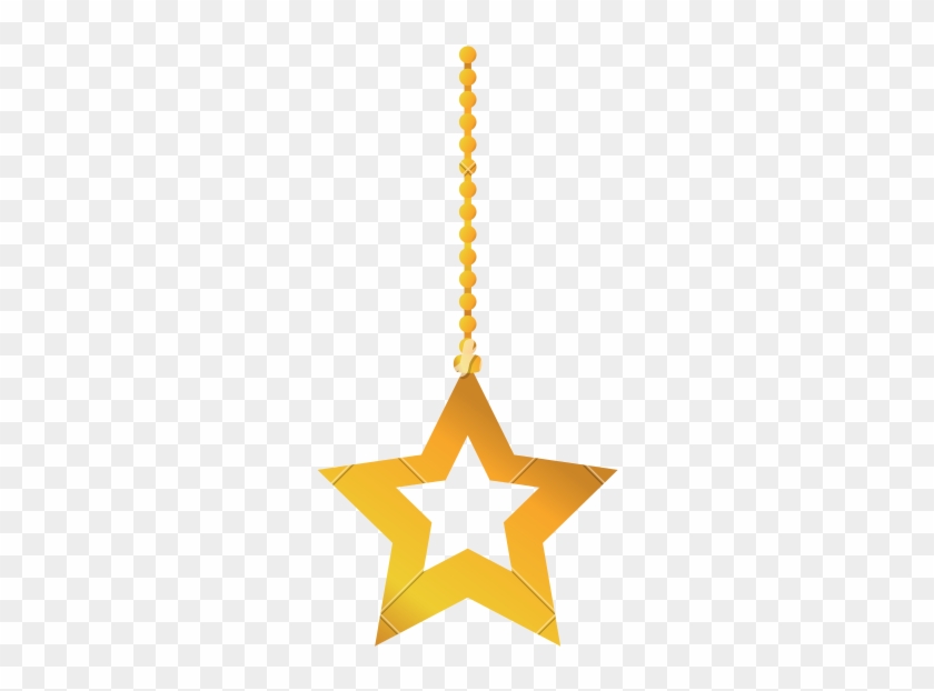 840x622 Gold Star Hanging To Mery Christmas Decoration