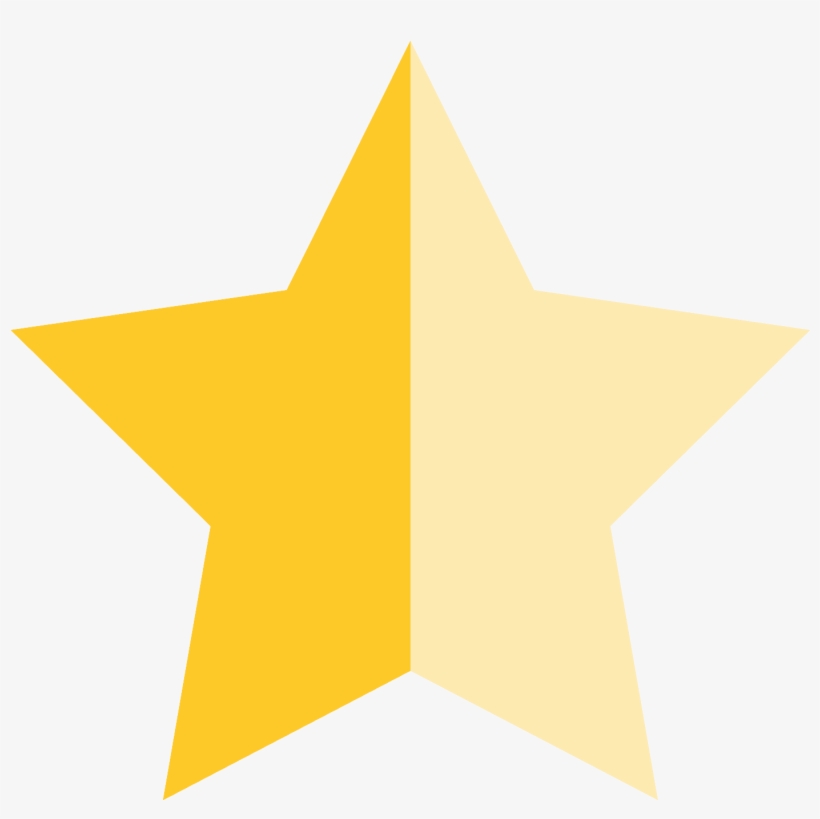 820x819 Star Half Empty Icon