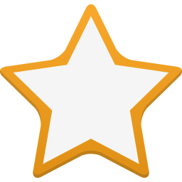 256x256 Star Empty Icon Flatastic Iconset Custom Icon Design