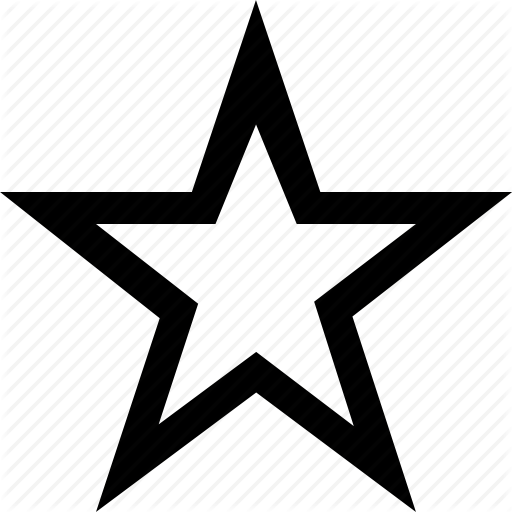 512x512 Bookmark, Empty, Star Icon