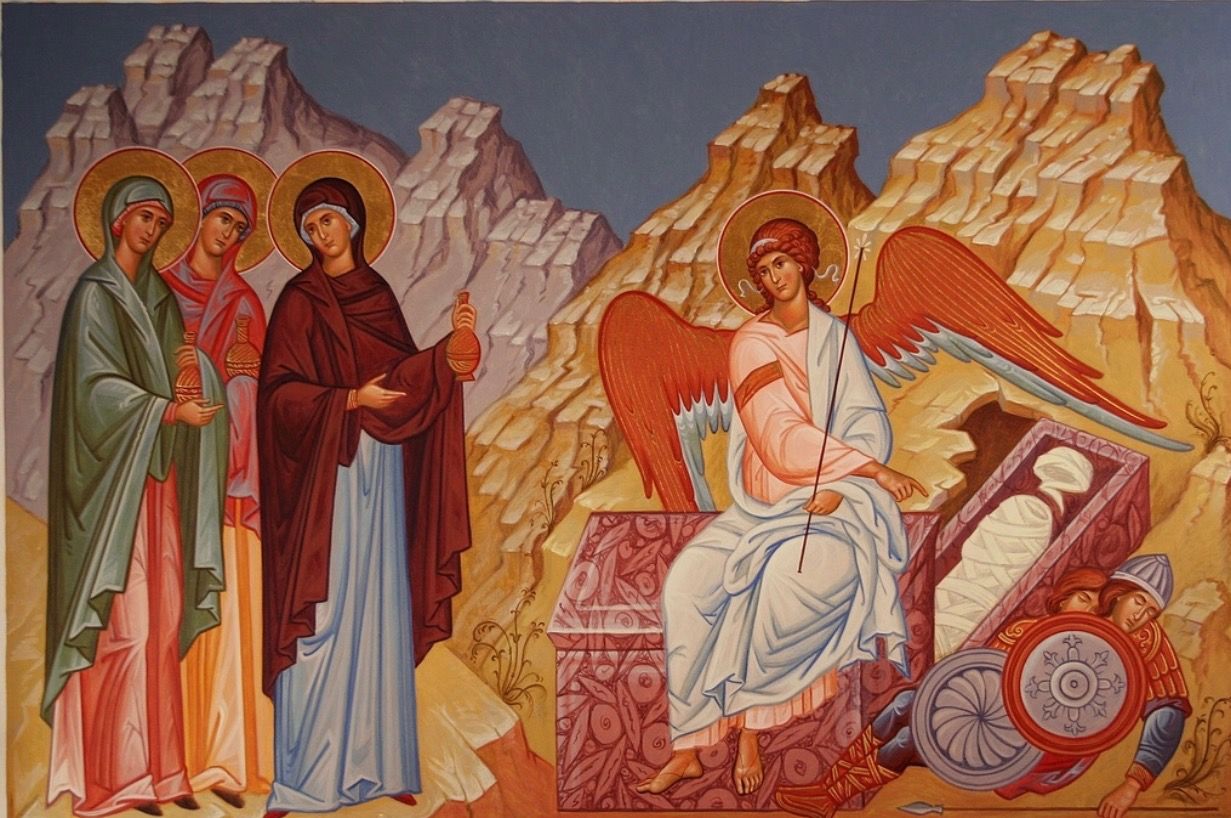 1231x818 Icon Of The Empty Tomb Orthodox Christian Stuff