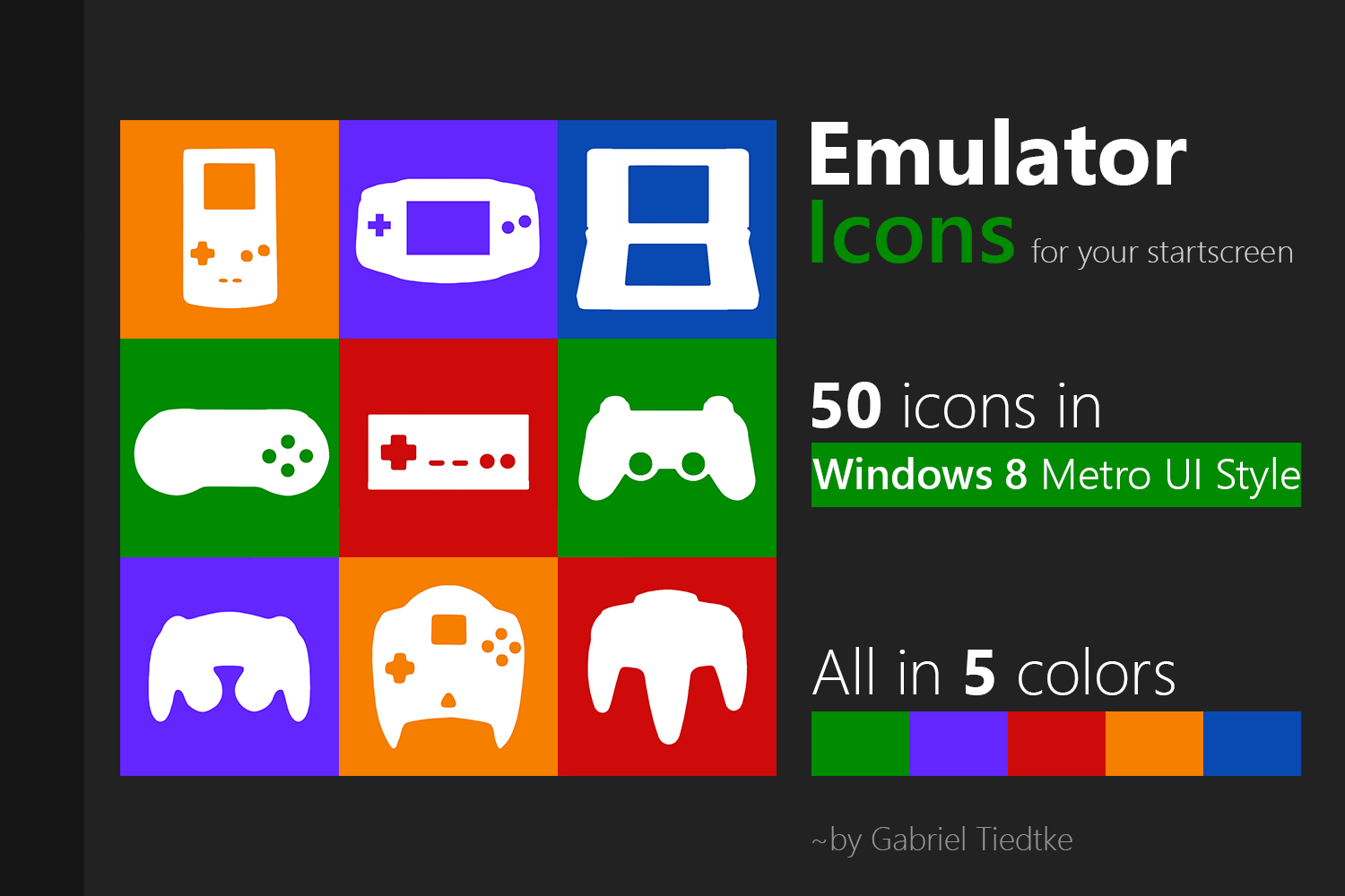 1500x1000 Updated! Emulator Icons Tiles For Windows