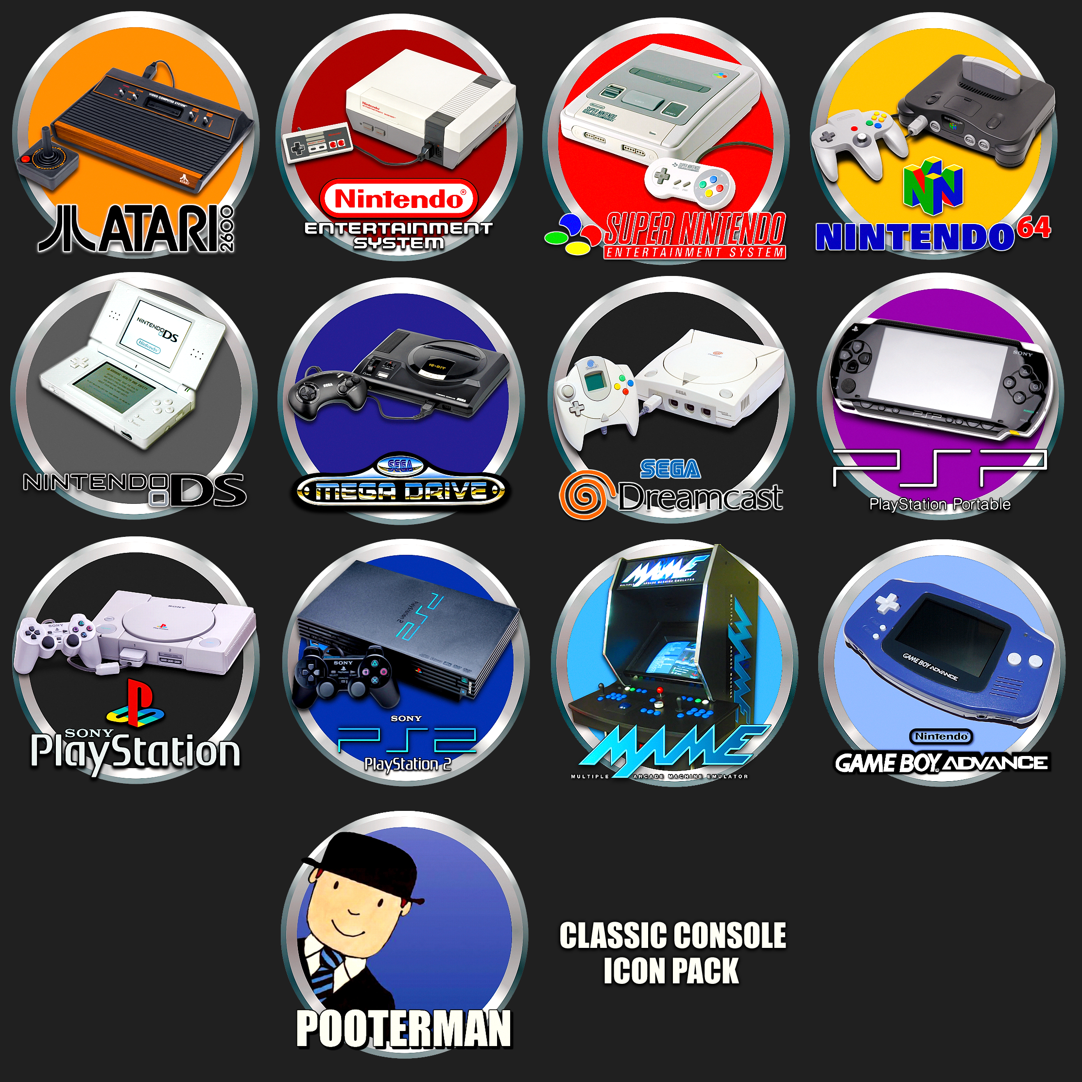 Classic Console Icon Pack 2227x2227 Classic Console Icon Pack