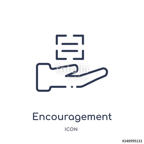 500x500 Encouragement Icon From Zodiac Outline Collection Thin Line