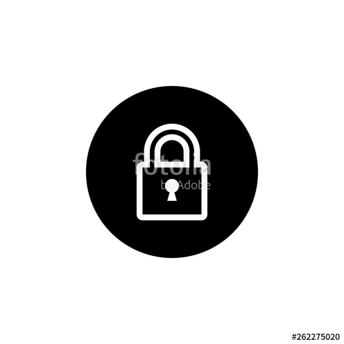 500x500 Lock Icon Vector Encryption Icon Lock Icon In Trendy Flat Style