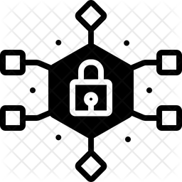 256x256 Data Encryption Icon Of Glyph Style