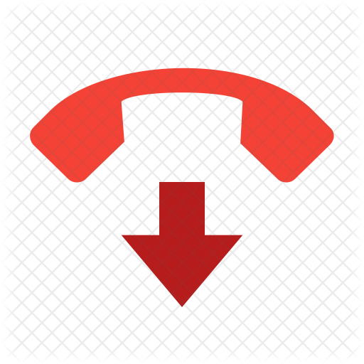 512x512 End Call Icon Of Flat Style