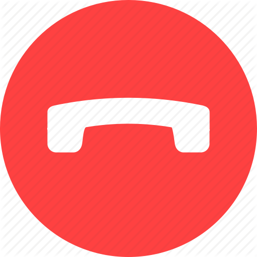 512x512 Call, Circle, End, Finish, Phone, Red, Talk Icon