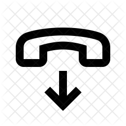 256x256 End Call Icon Of Line Style