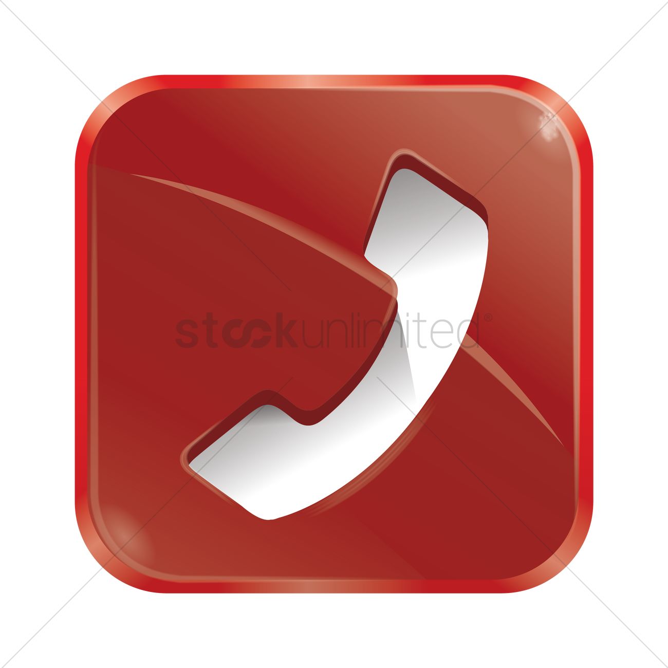 1300x1300 End Call Icon Vector Image
