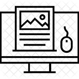 256x256 Front End Icon Of Line Style