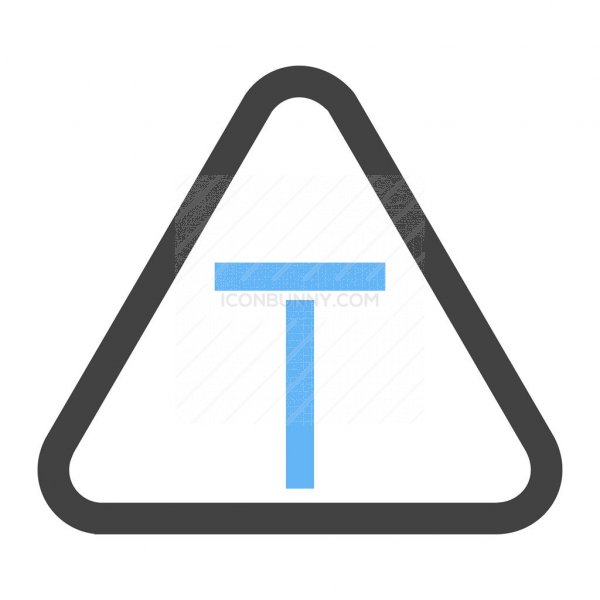 600x600 Dead End Blue Black Icon