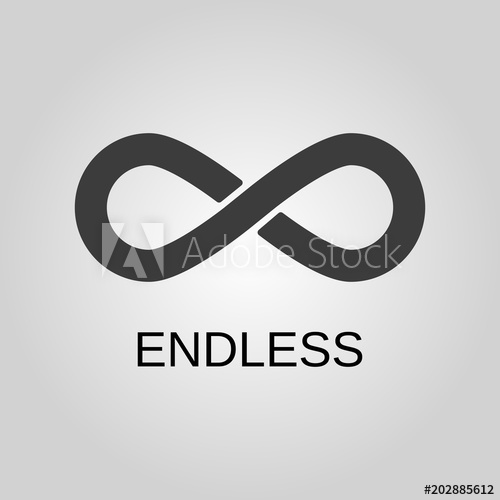 Endless Icon Endless Symbol Flat Design Stock 500x500 Endless Icon Endless Symbol Flat Design Stock