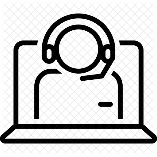 Callcenter Operator Icon Of Line Style 512x512 Callcenter Operator Icon Of Line Style