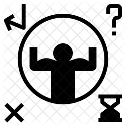 256x256 Endurance Icon Of Glyph Style