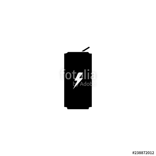 500x500 Energy Drink Vector Icon Energy Drink Sign On White Background