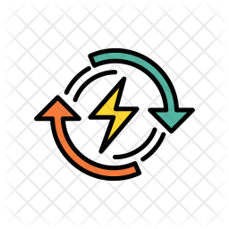 256x256 Renewable Energy Icon Of Colored Outline Style