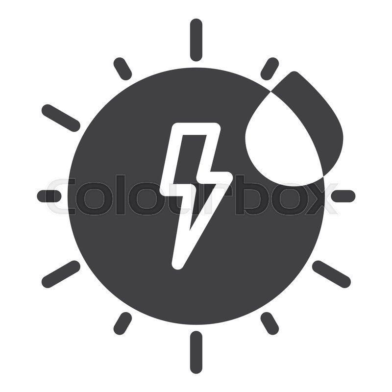 800x800 Solar Energy Icon Vector, Filled Flat Stock Vector Colourbox