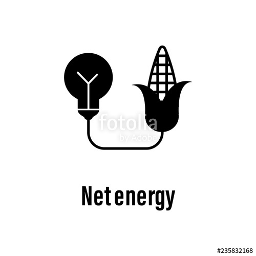 500x500 Net Energy Icon With Description Element Of Energy Saving Icon
