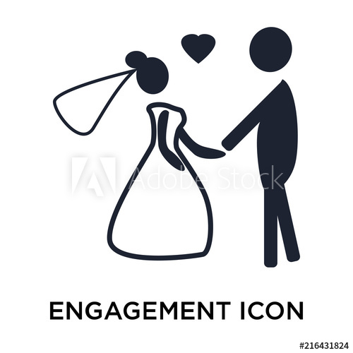 500x500 Engagement Icon Vector Sign And Symbol Isolated On White