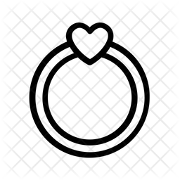 256x256 Engagement Ring Icon Of Line Style