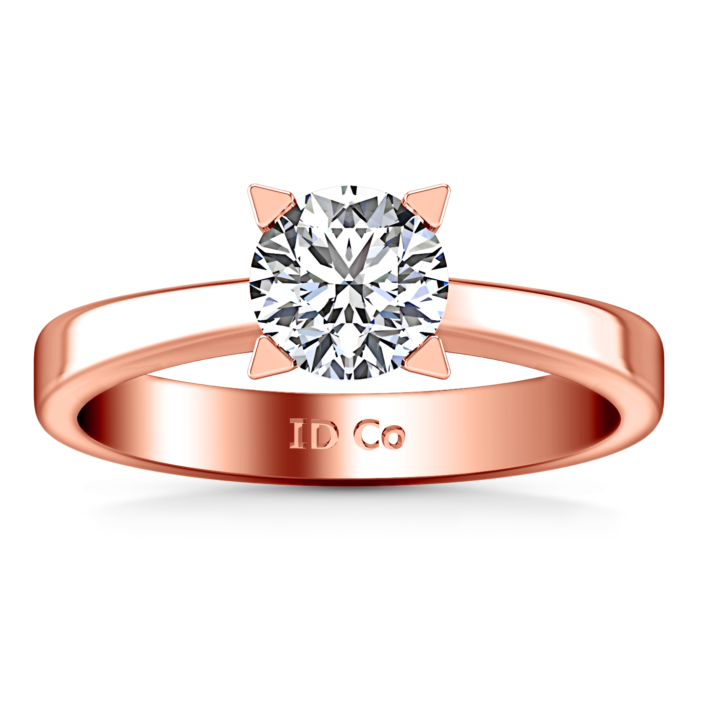 1440x1440 Solitaire Engagement Ring Icon Rose Gold Imagine Diamonds