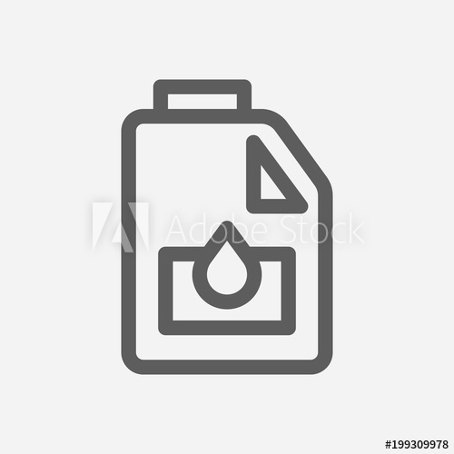 500x500 Engine Oil Icon Line Symbol Isolated Vector Illustration Of Motor