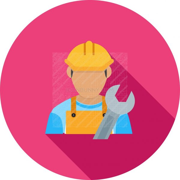 600x600 Engineer Flat Shadowed Icon