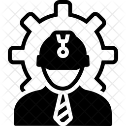 256x256 Engineer Icon Of Glyph Style
