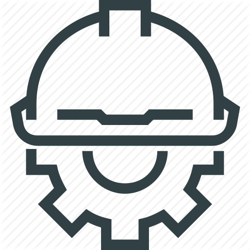 512x512 Cog, Cogwheel, Engineering, Hat, Man, Worker Icon