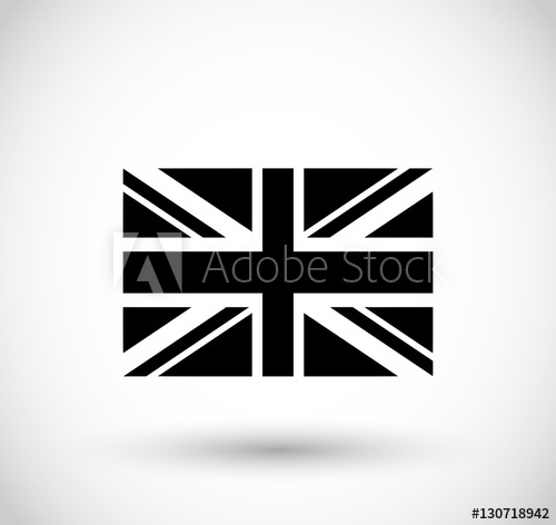 500x472 English Flag Icon Vector