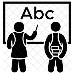 256x256 English Class Icon Of Glyph Style