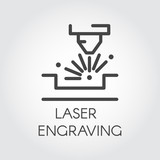 160x160 Milling Engraving Contour Icon Letter A And Special Machine