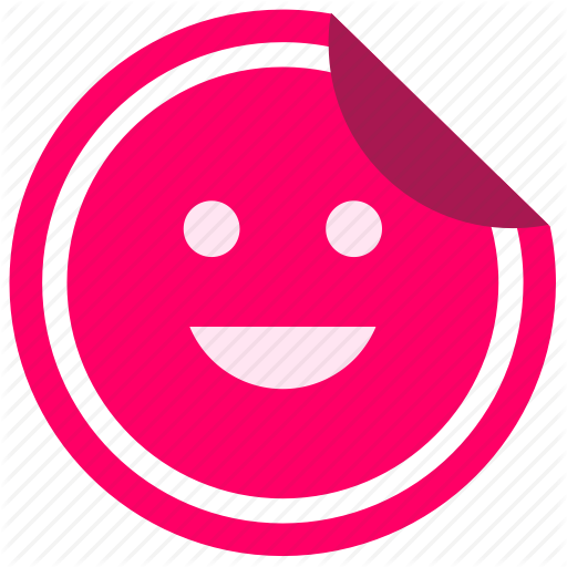 512x512 Enjoy, Face, Label, Smile, Sticker Icon
