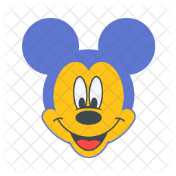 256x256 Cartoon, Mickey, Mouse, Fun, Enjoy Icon Of Flat Style