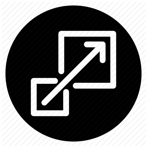 512x512 Enlarge, Expand, Round, Scale Icon