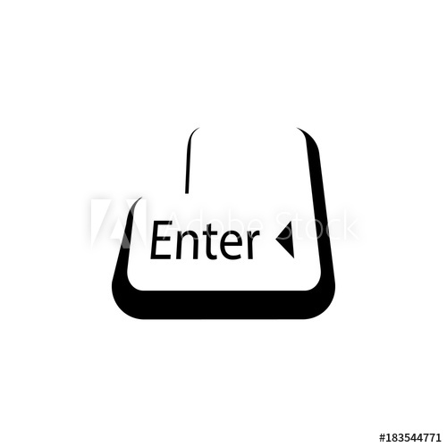 500x500 Enter Button Icon Pc Hardware Element Icon Premium Quality