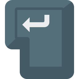 256x256 Iconexperience G Collection Keyboard Key Enter Icon