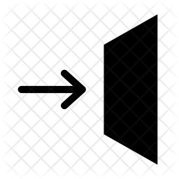 256x256 Enter Icon Of Glyph Style