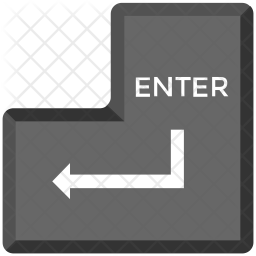 256x256 Enter Key Icon Of Flat Style