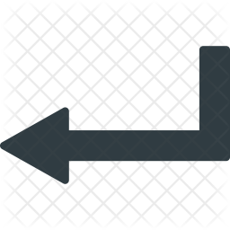 256x256 Enter Sign Icon Of Glyph Style