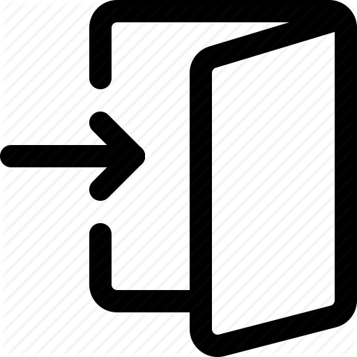 512x512 Enter, Entrance, Exit, In, Log In, Logging N