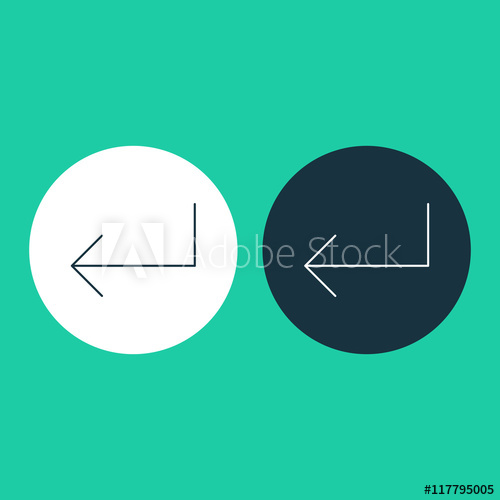 500x500 Vector Illustration Of Enter Key Icon