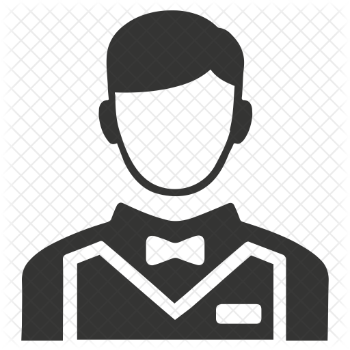 512x512 Waiter Icon Of Glyph Style